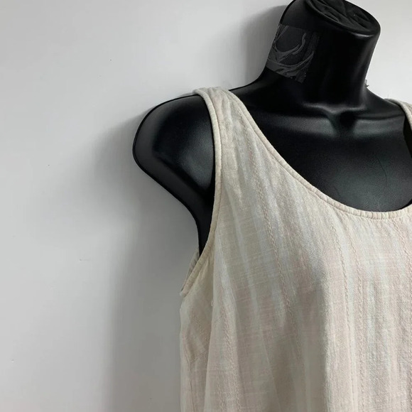 Cloth & Stone Women's Striped Ivory Lined Pullover Sleeveless Dress Size PS - Picture 5 of 13